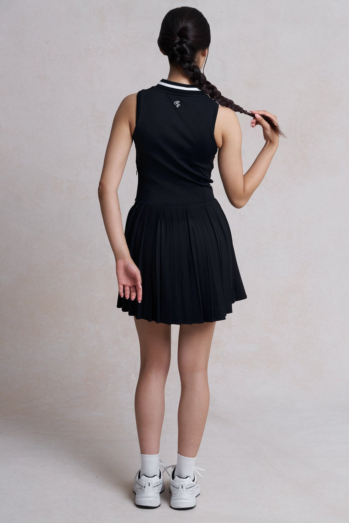 Florence V-Waist Pleated Dress