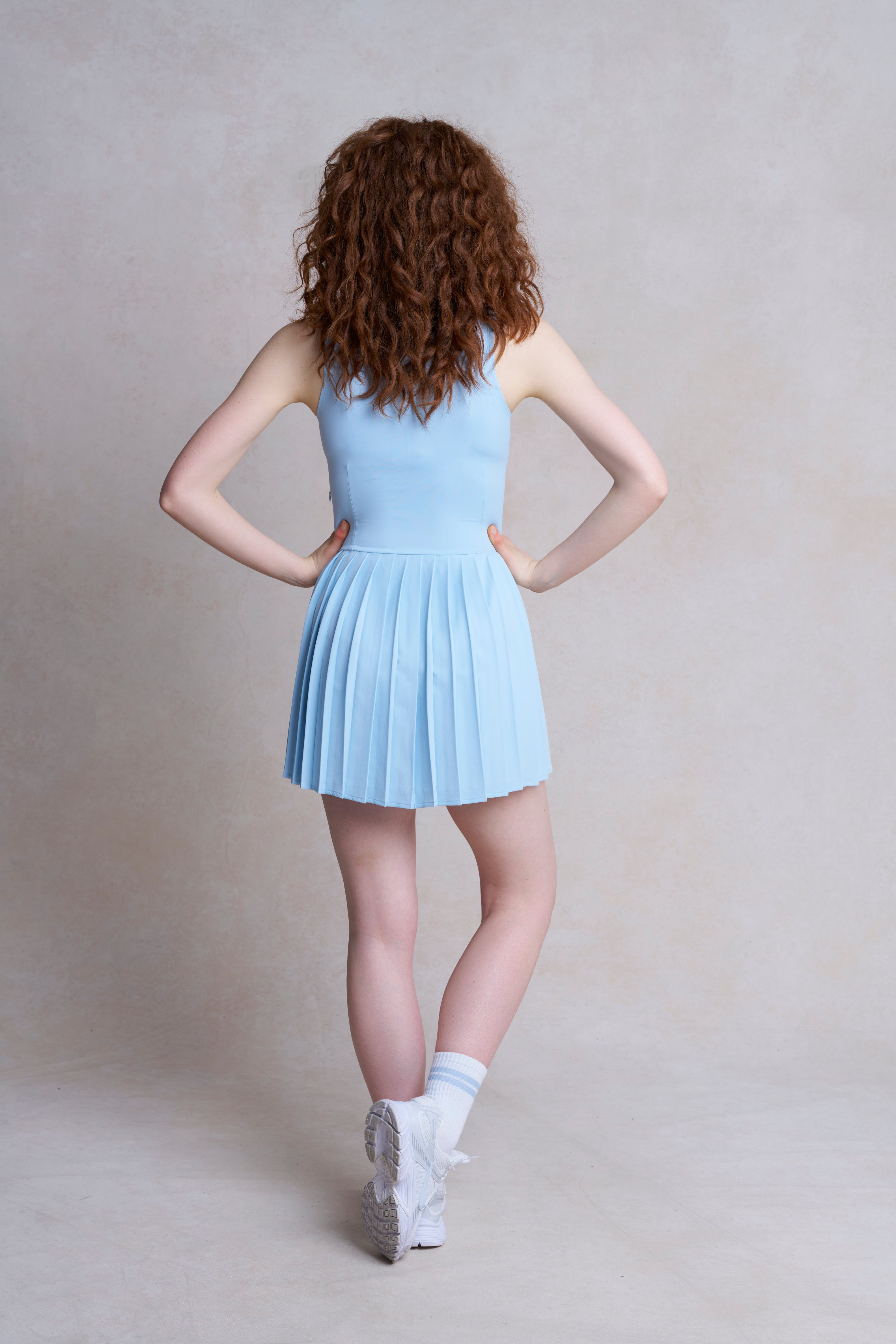 Florence V-Waist Pleated Dress
