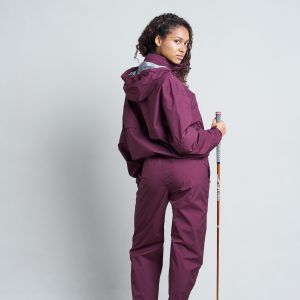 Rhona Waterproof Jacket - S, Mulberry Wine