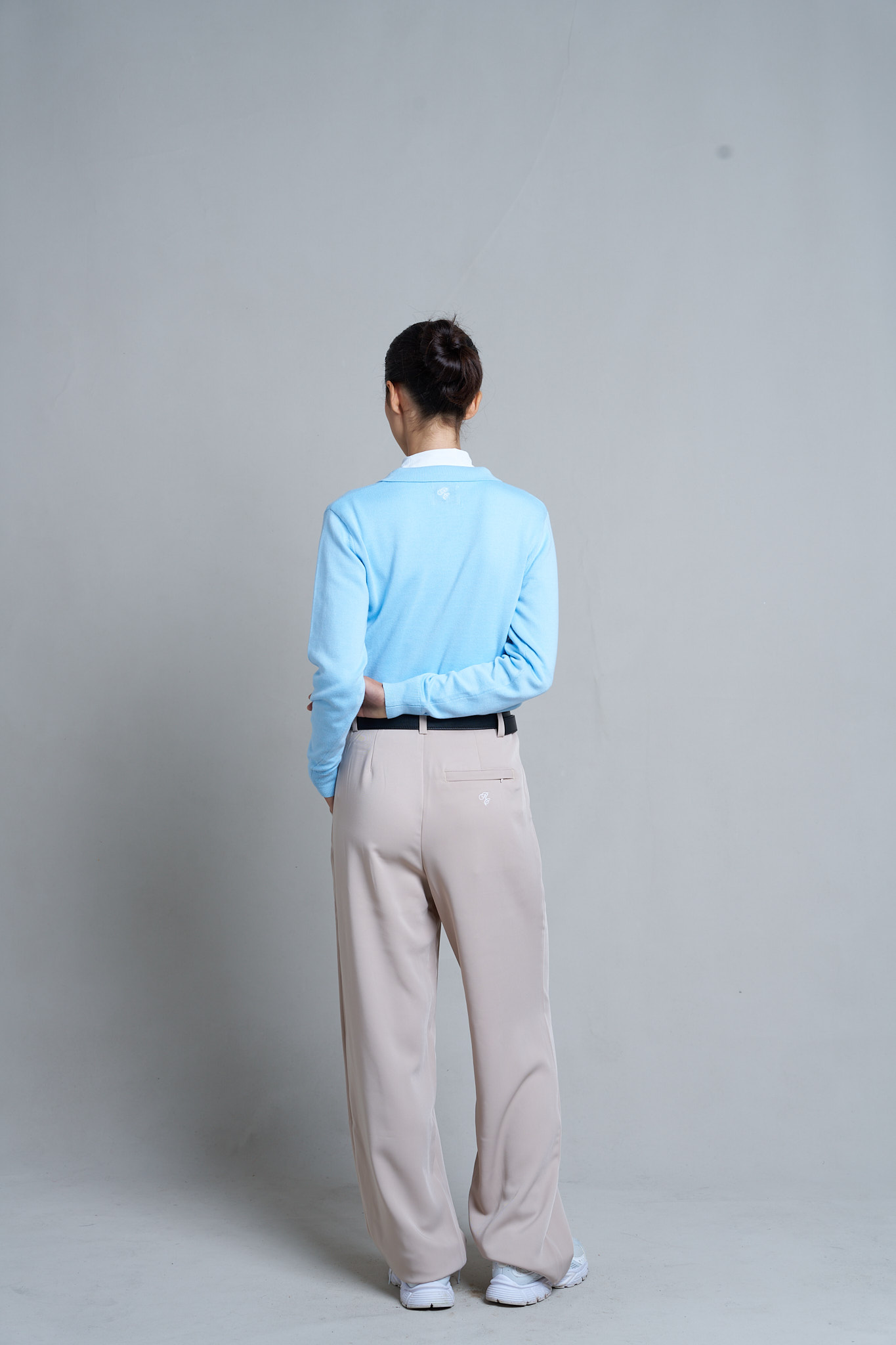 Karrie Long Sleeve Knitted Polo