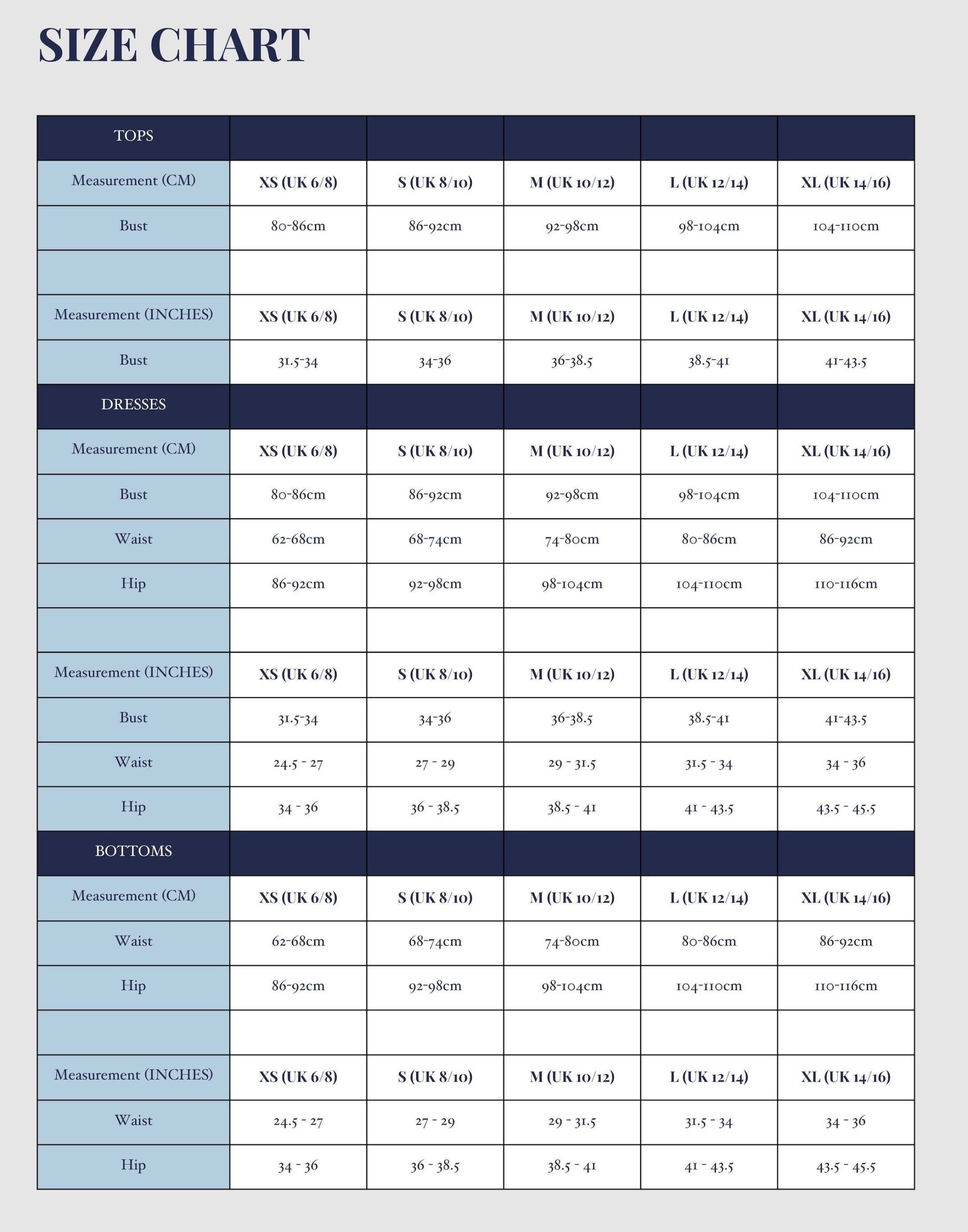 Size guide